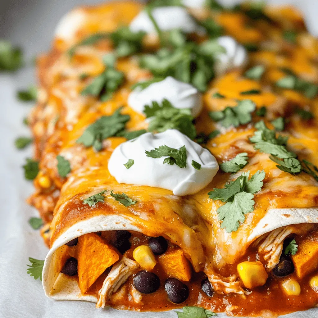 Turkey &#038; Sweet Potato Enchiladas: A Wholesome Delight