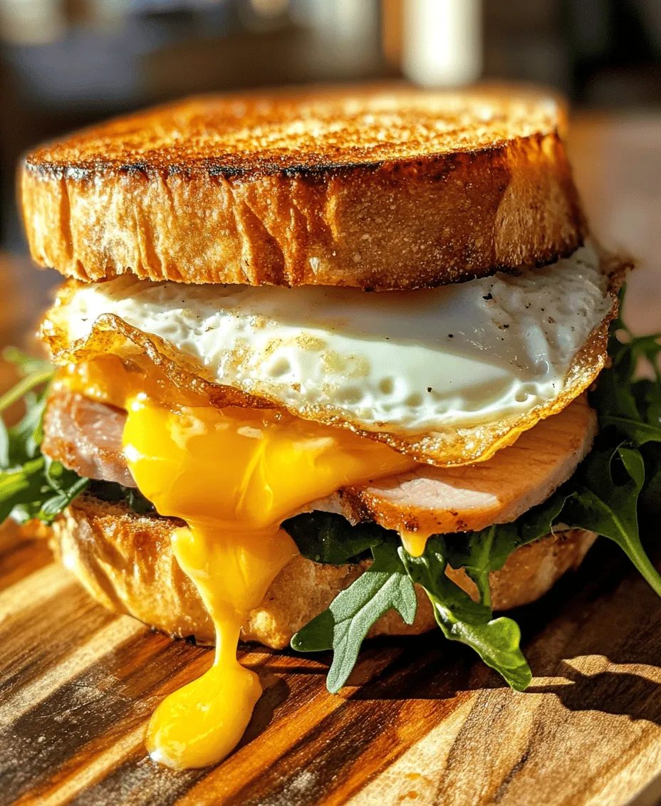 Breakfast is often hailed as the most important meal of the day, serving as a crucial fuel source to kickstart our mornings. It’s a time when we can nourish our bodies and prepare ourselves for the challenges ahead, making it a meal deserving of attention and creativity. Among the myriad of breakfast options, the Heavenly Ham, Egg & Cheese Breakfast Sandwich stands out as a hearty and satisfying choice. With its delightful combination of savory ham, fluffy eggs, and rich cheese, this sandwich is not just a meal; it