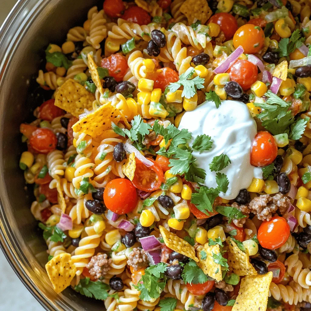 Taco Pasta Salad Fiesta: A Flavorful Fusion Dish