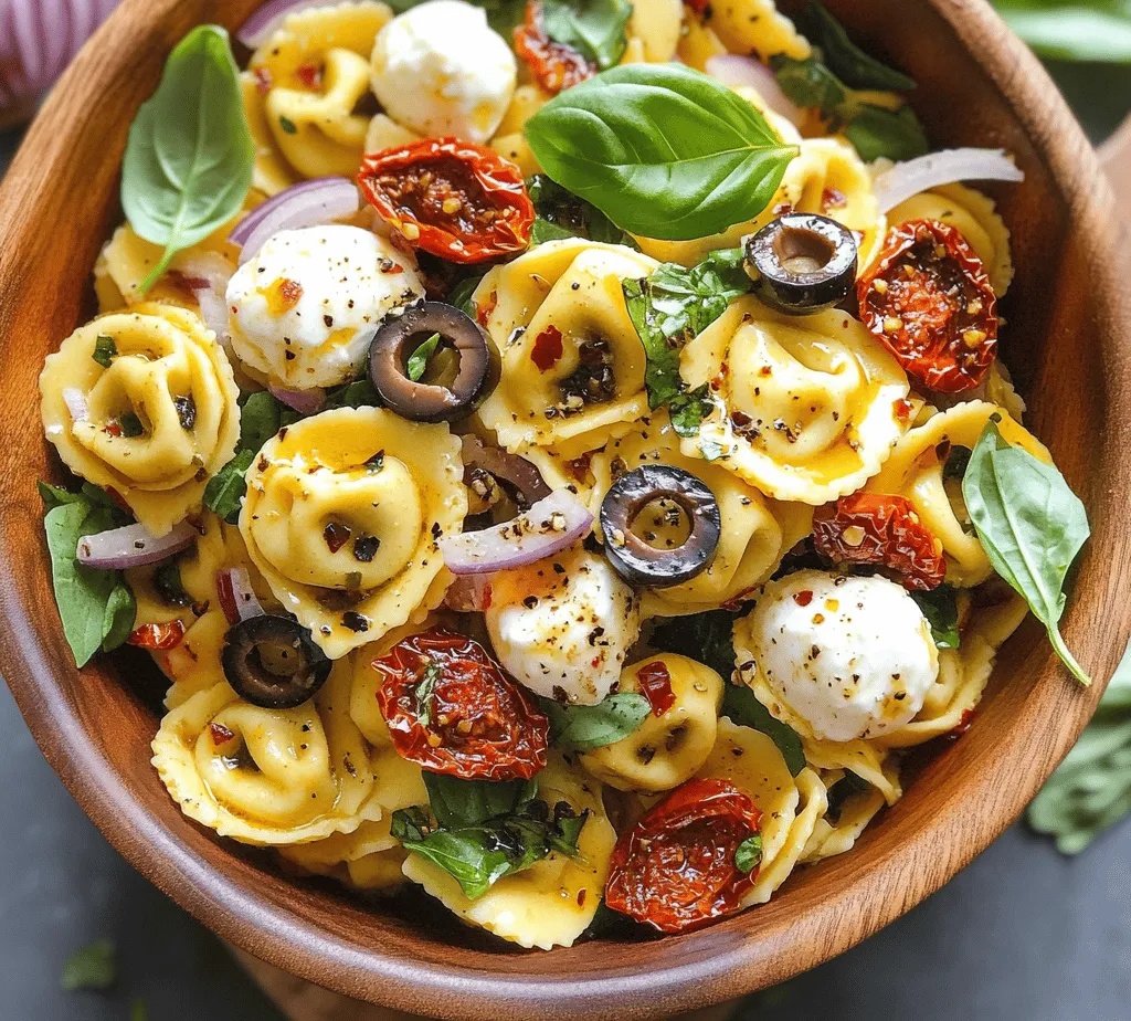 Sun Dried Tomato Tortellini Pasta Salad is a vibrant and flavorful dish that seamlessly marries the rich taste of sun-dried tomatoes with the comforting texture of cheese tortellini. This delightful salad not only serves as a fantastic side dish but also stands out as a satisfying main course, making it perfect for any occasion—be it a family gathering, a picnic, or a light lunch at work. With its colorful presentation and fresh ingredients, this pasta salad is sure to impress both family and friends.