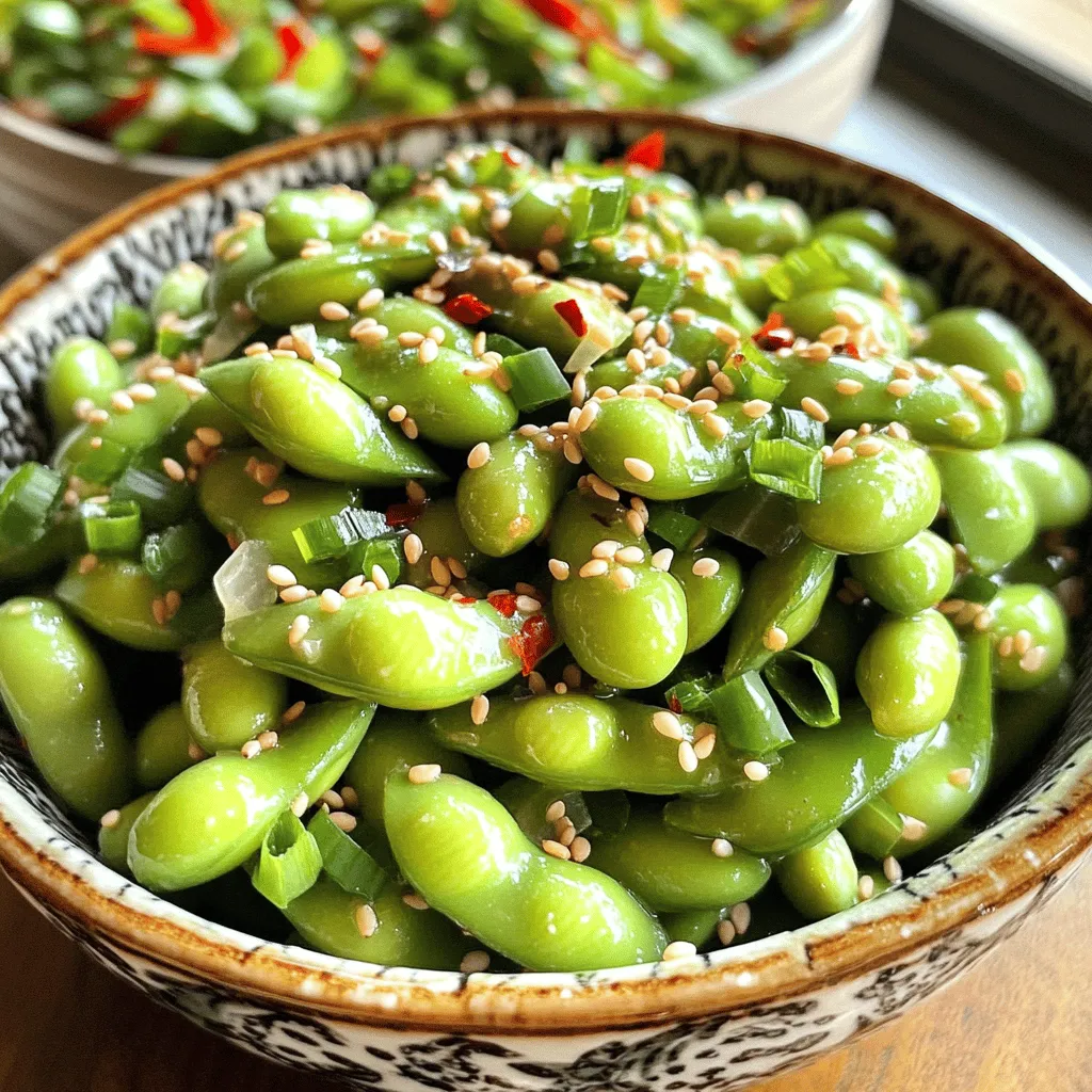 Spicy Garlic Edamame Flavorful Snack Recipe Guide