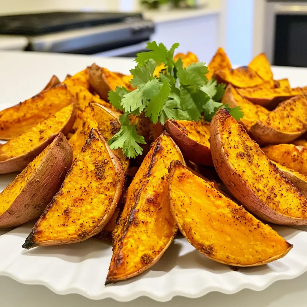 Roasted Sweet Potato Wedges Flavorful and Crispy Snack