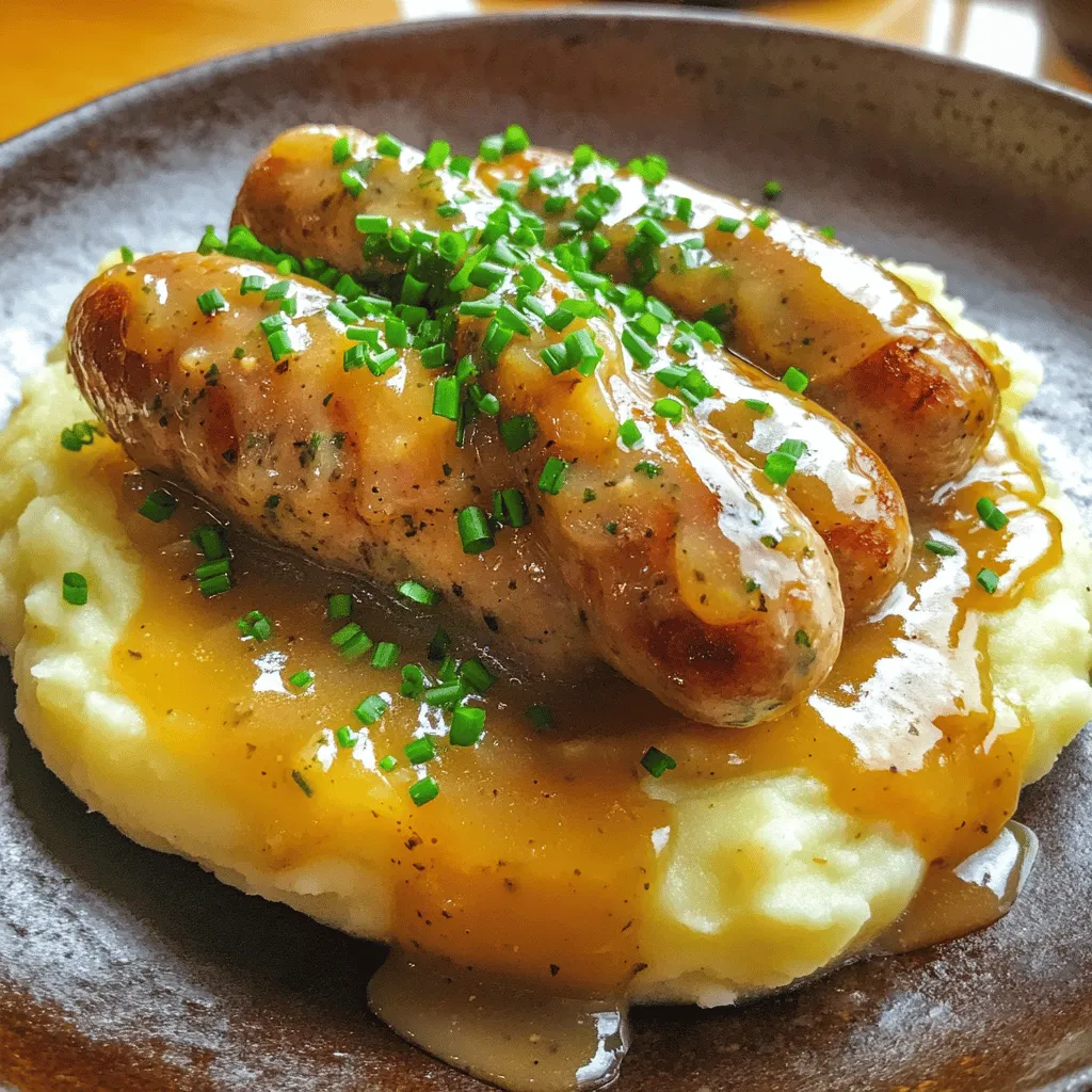 To make a tasty Bangers and Mash, you need key ingredients. Here’s what you need: