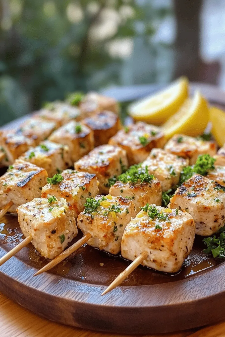 Savory Garlic Parmesan Chicken Skewers: A Deliciously Simple Recipe