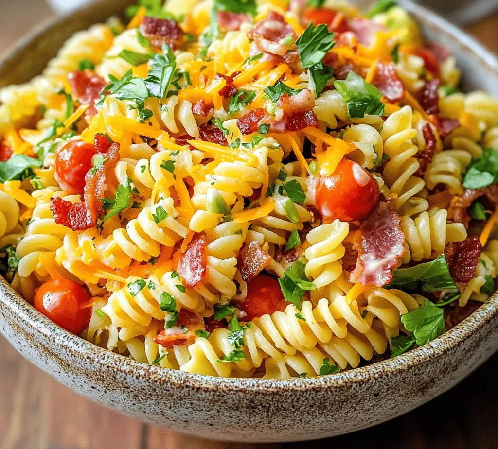 Welcome to the delightful world of BLT Pasta Salad, a refreshing twist on the classic BLT sandwich that combines the best of both worlds—savory flavors and hearty pasta. This dish captures the essence of a beloved sandwich, bringing together crispy bacon, juicy tomatoes, and fresh greens, all enveloped in a creamy dressing that tantalizes the taste buds. Whether you