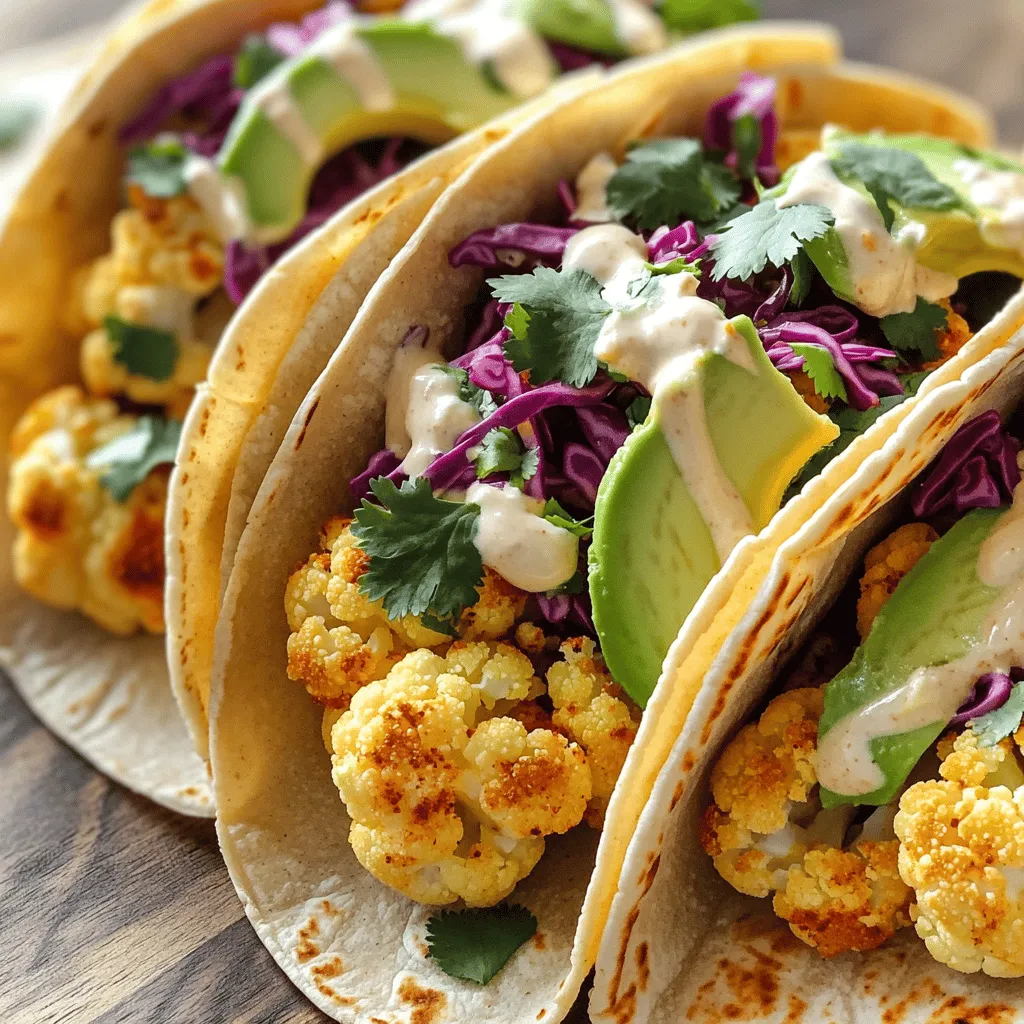 Roasted Cauliflower Tacos Flavorful and Satisfying Meal