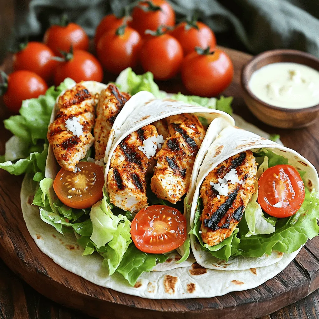 Cajun Chicken Caesar Wraps Flavorful and Simple Meal