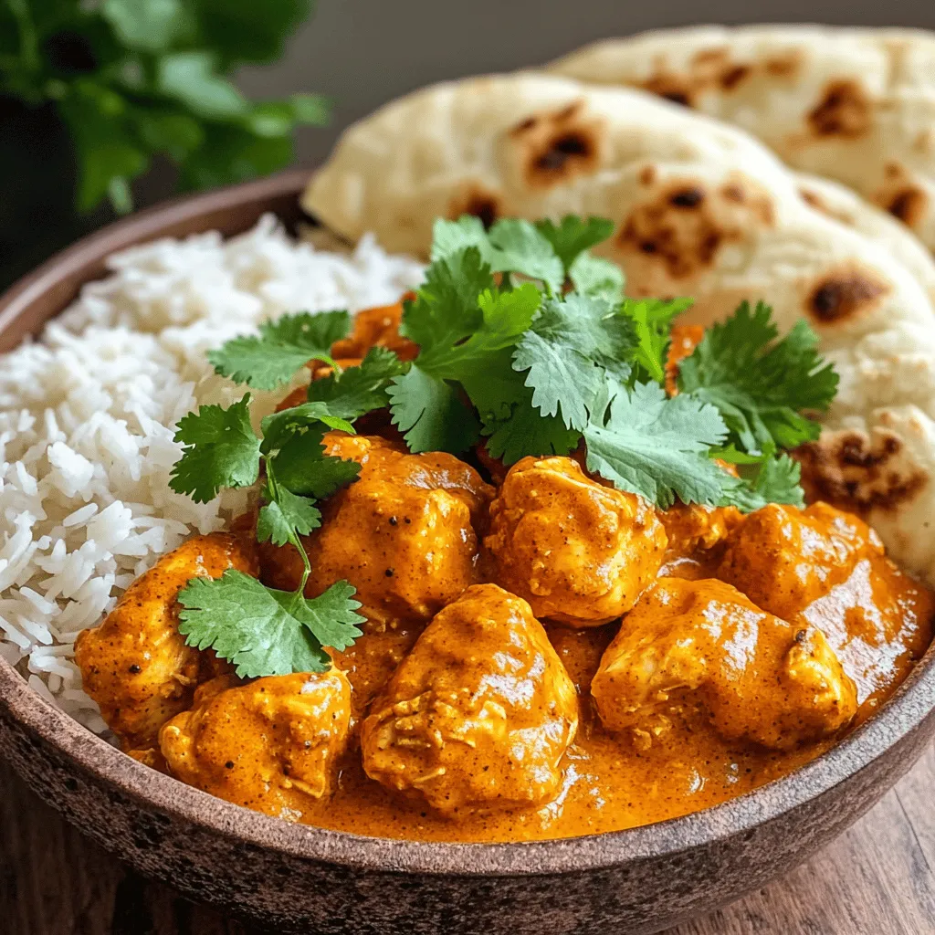 For a great Chicken Tikka Masala, you need some key items: