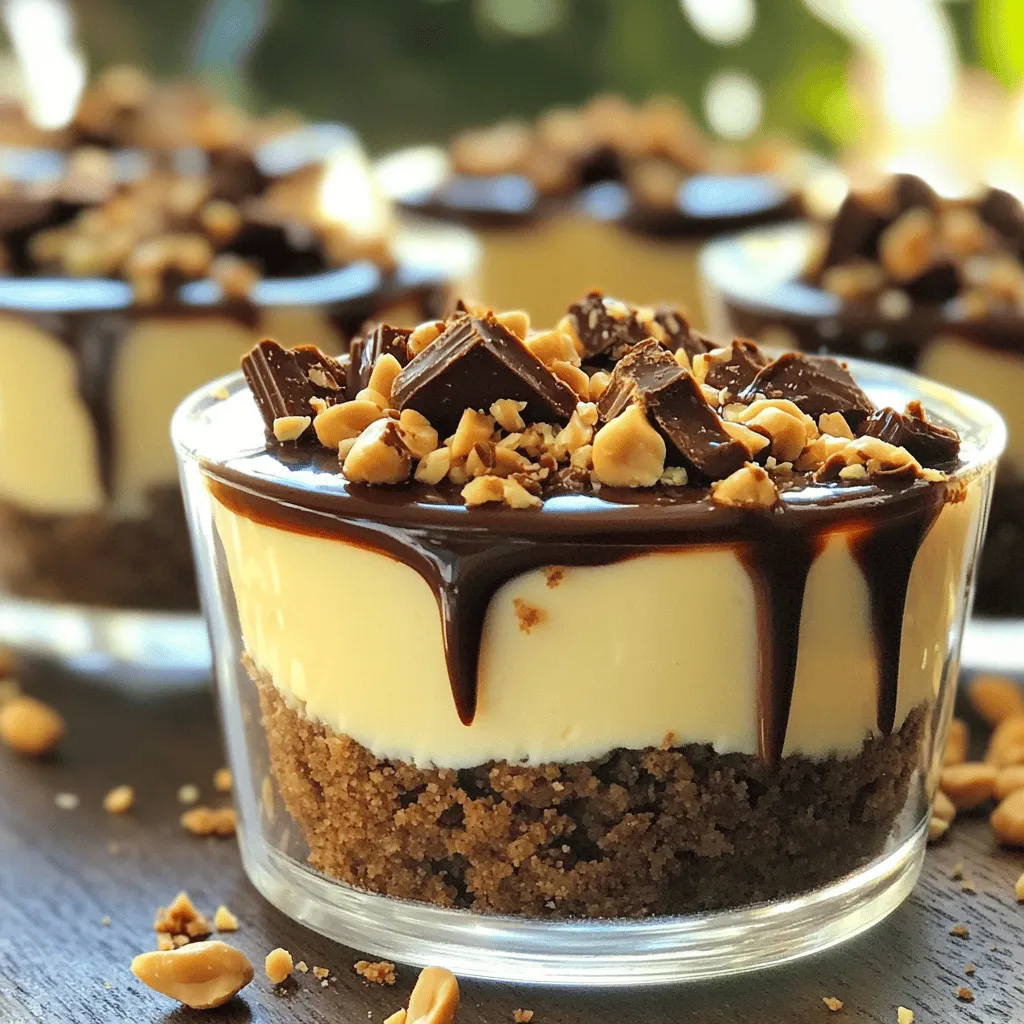 No-Bake Snickers Cheesecake Cups Simply Delightful Treat