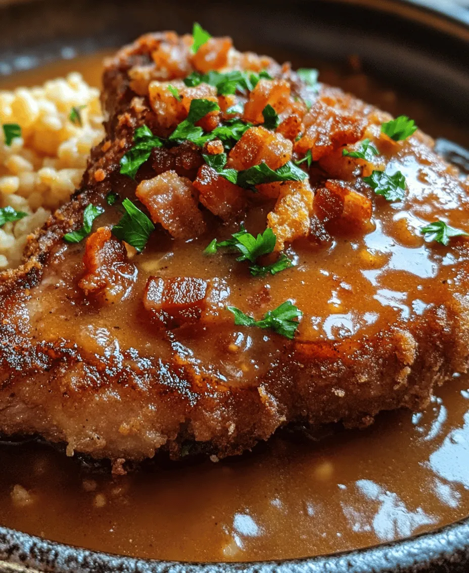 When it comes to comfort food, few dishes can rival the warmth and satisfaction of Country Fried Pork Chops with Bacon Gravy. This beloved Southern staple is a true representation of home-cooked goodness, often making its way to the dinner table during family gatherings, Sunday dinners, or any occasion that calls for a hearty meal. The combination of juicy, tender pork chops enveloped in a crispy coating, paired with a rich and savory bacon gravy, creates a dish that