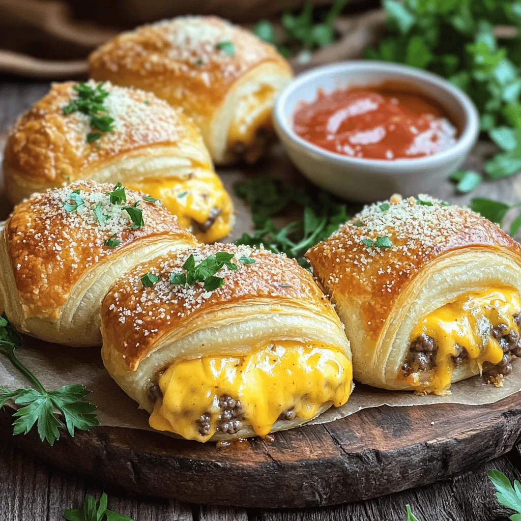 Garlic Parmesan Cheeseburger Bombs Tempting Snack Idea