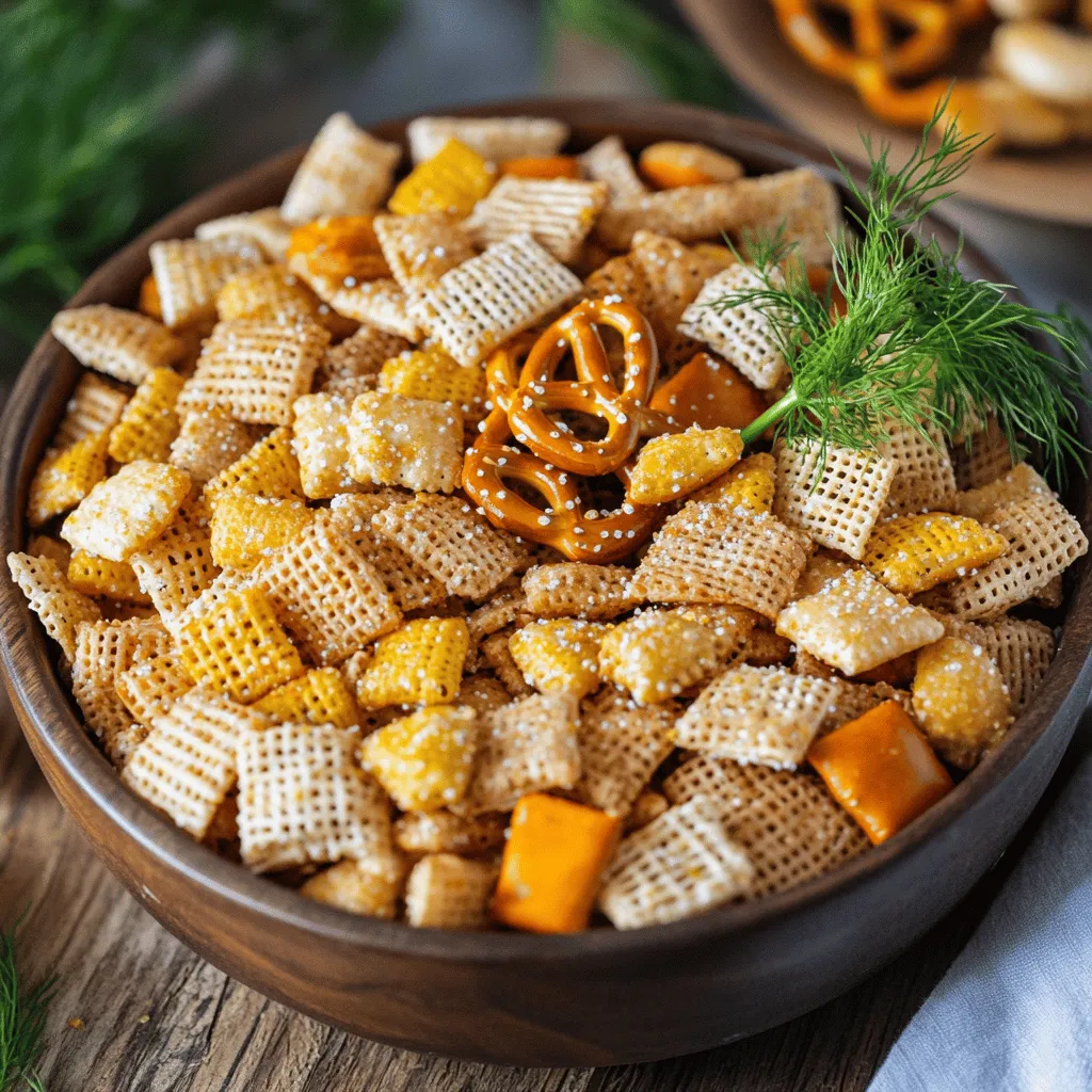 Dill Pickle Chex Mix Simple and Flavorful Snack Recipe
