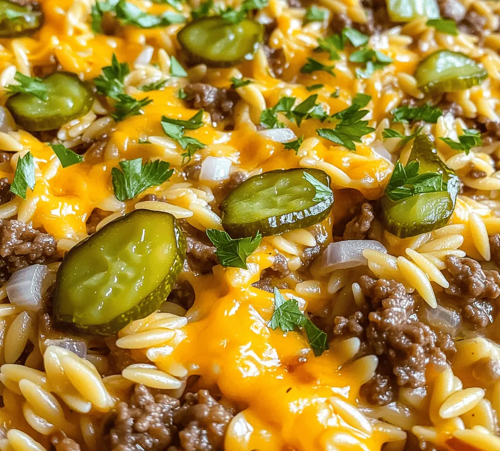 Are you ready to embark on a culinary journey that combines the mouthwatering flavors of a classic cheeseburger with the delightful texture of orzo pasta? Introducing Cheeseburger Orzo Delight, a dish that promises to tantalize your taste buds and become a new family favorite. This innovative recipe captures the essence of a cheeseburger while delivering it in a comforting and satisfying pasta form. With its savory ground beef, melted cheese, and a medley of vegetables, this dish not only provides a hearty meal but also a delightful twist on traditional comfort food.