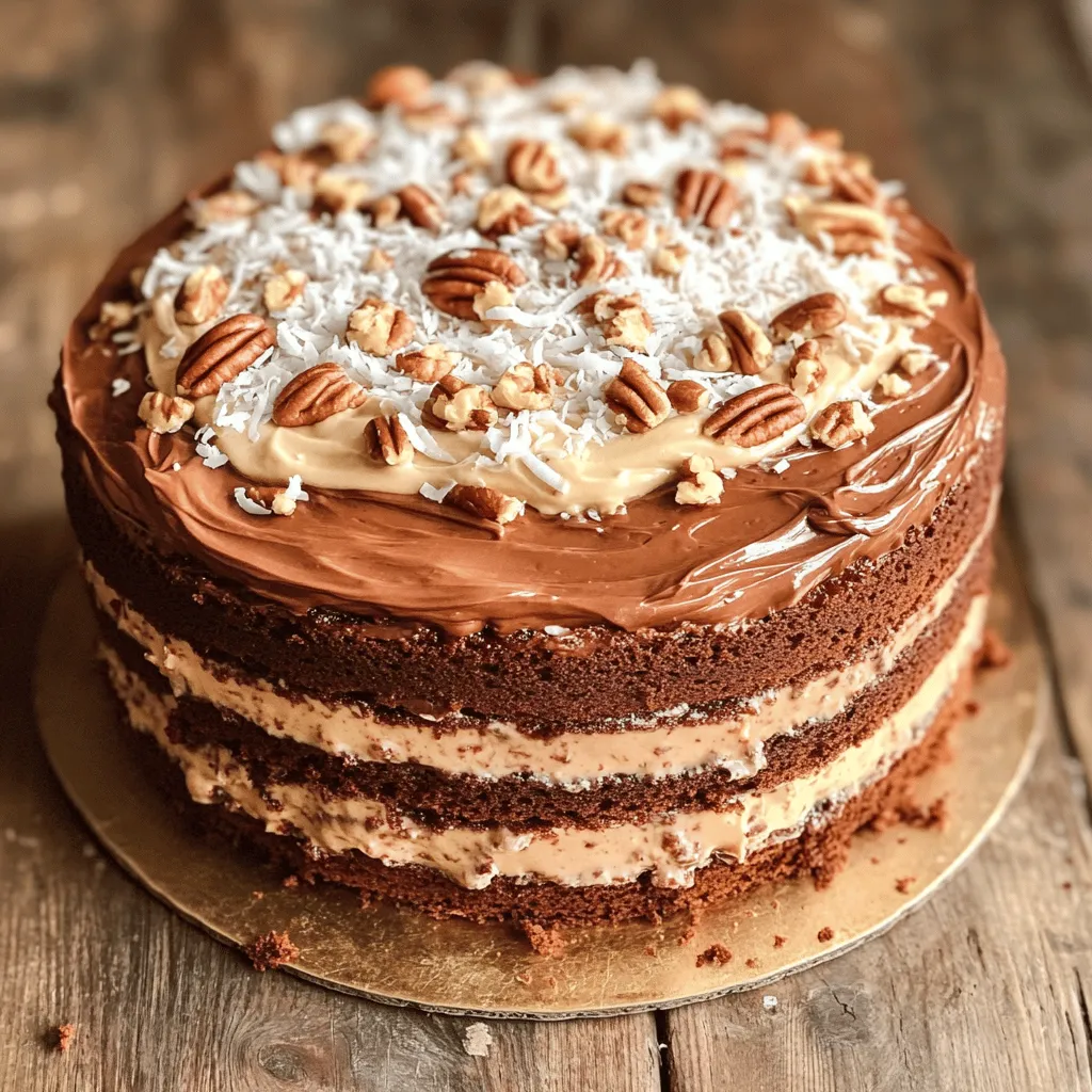 German Chocolate Poke Cake Delight in Every Bite
