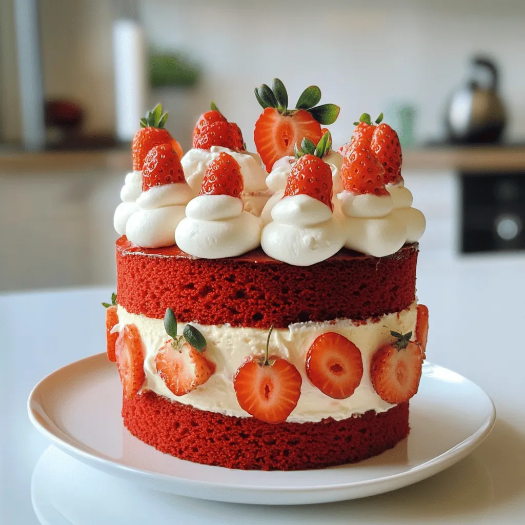 Red Velvet Strawberry Cheesecake Delight: A Luxurious Dessert Experience