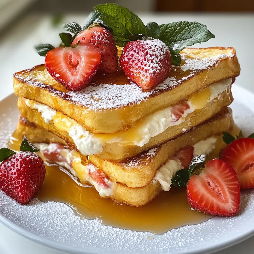 Strawberry Cheesecake French Toast Delightful Treat