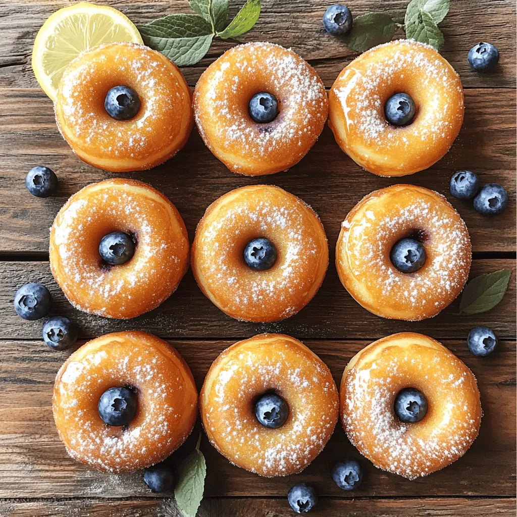 Baked Lemon Blueberry Donuts Tasty and Easy Treat