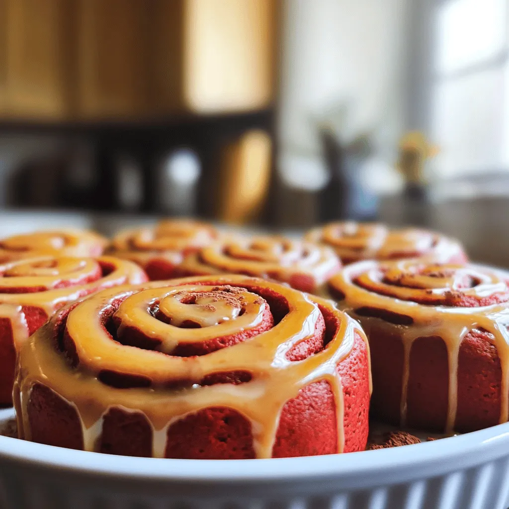 Crimson Bliss: Red Velvet Cinnamon Roll Recipe
