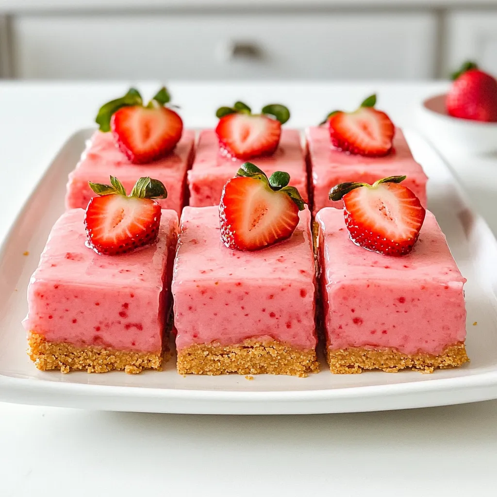 No Bake Strawberry Lemonade Bars Tasty Summer Treat