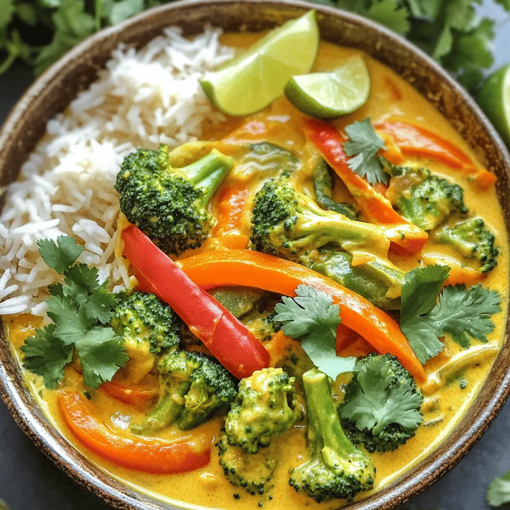 Easy Thai Coconut Veggie Curry Flavorful and Simple Dish