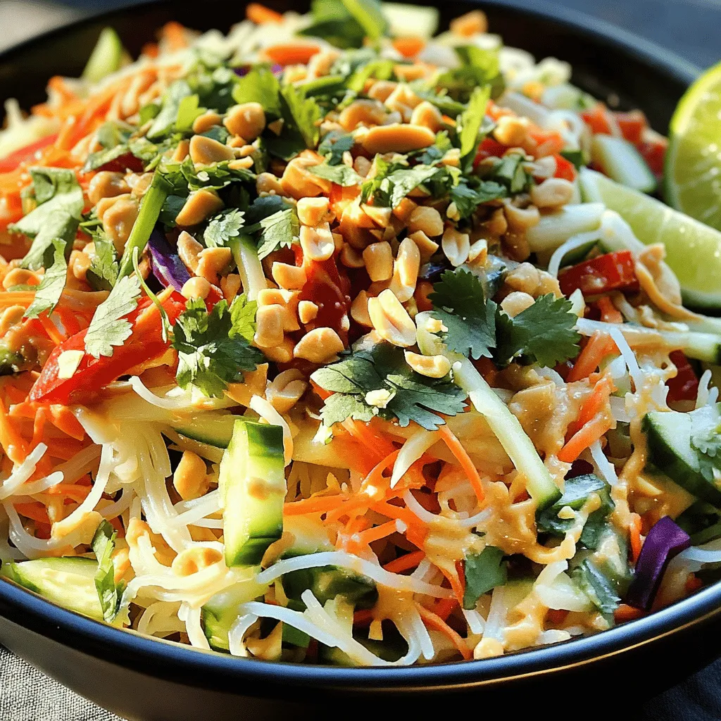 Thai Peanut Noodle Salad Simple and Fresh Dish