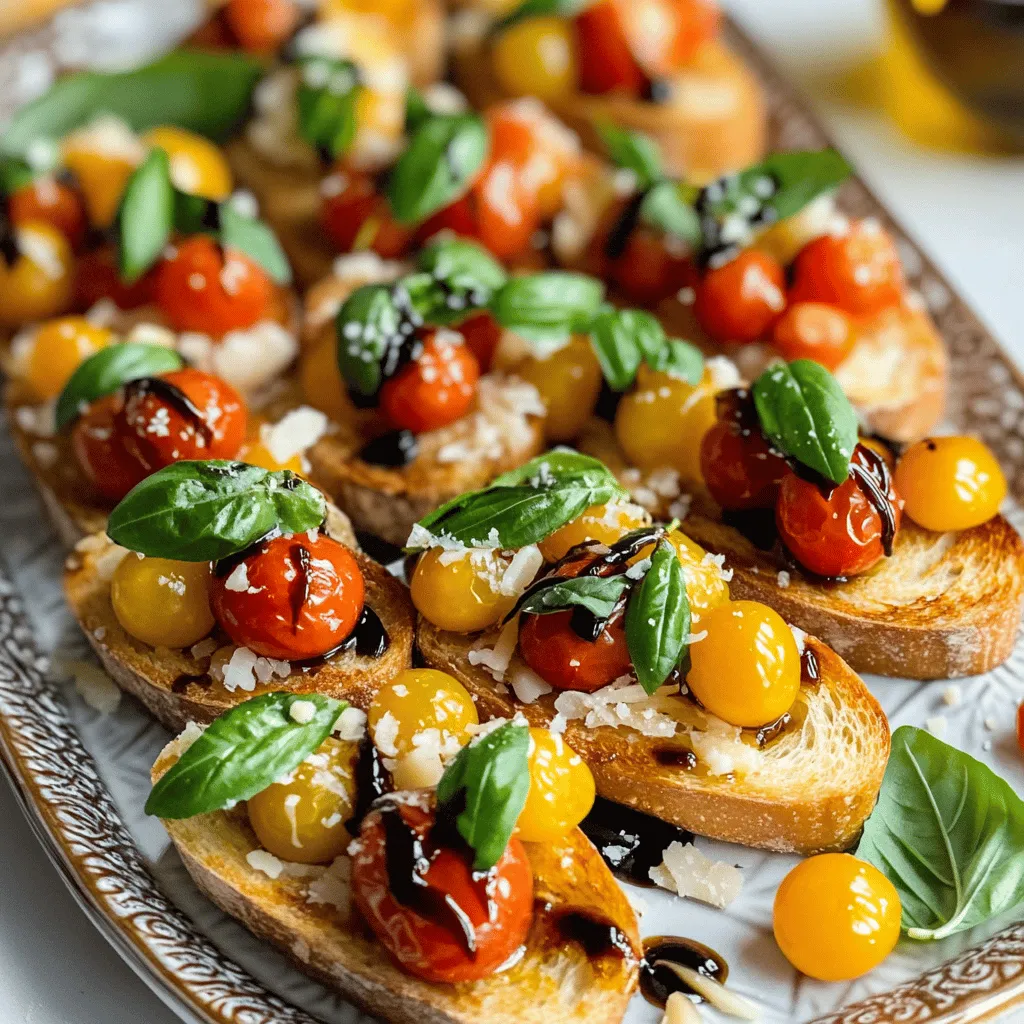Bruschetta com Tomates Cereja Fresh and Flavorful Dish