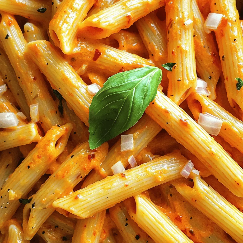 Creamy Roasted Red Pepper Pasta Quick and Tasty Recipe