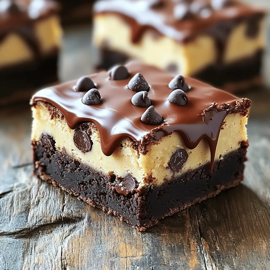 Chocolate Chip Cookie Dough Brownies Irresistible Delight