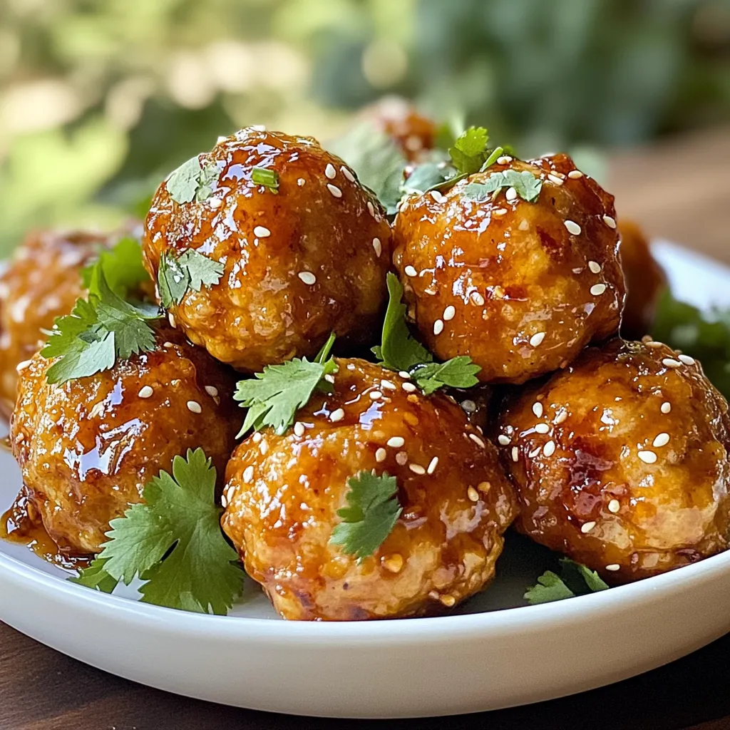 Honey Soy Glazed Chicken Meatballs Savory Delight