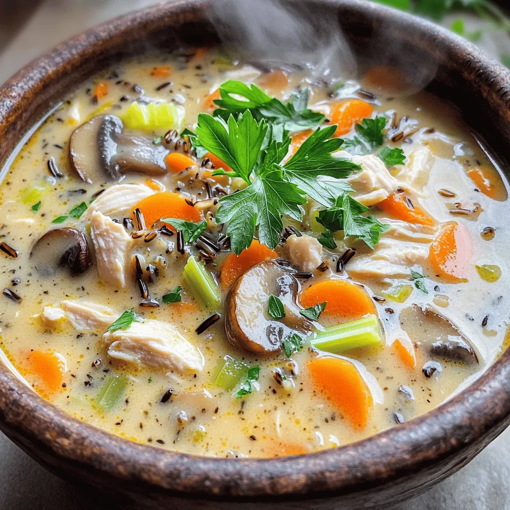 Creamy Mushroom Chicken and Wild Rice Soup: A Comforting Classic