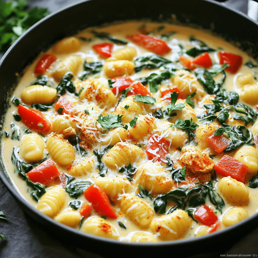 One-Pot Creamy Cajun Chicken Gnocchi Delight