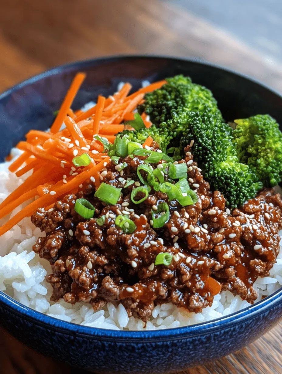 Savory Korean Ground Beef Bowl: A Flavorful Culinary Journey