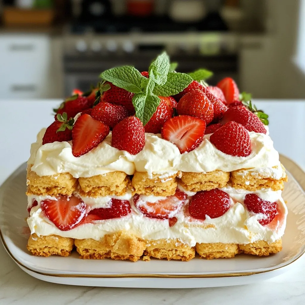 Strawberry Shortcake Icebox Cake Delightful and Simple