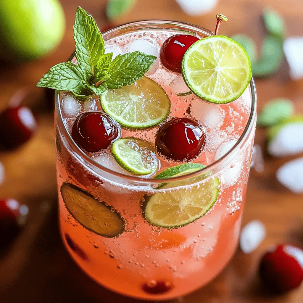 Cherry Limeade Bliss: A Refreshing Summer Beverage