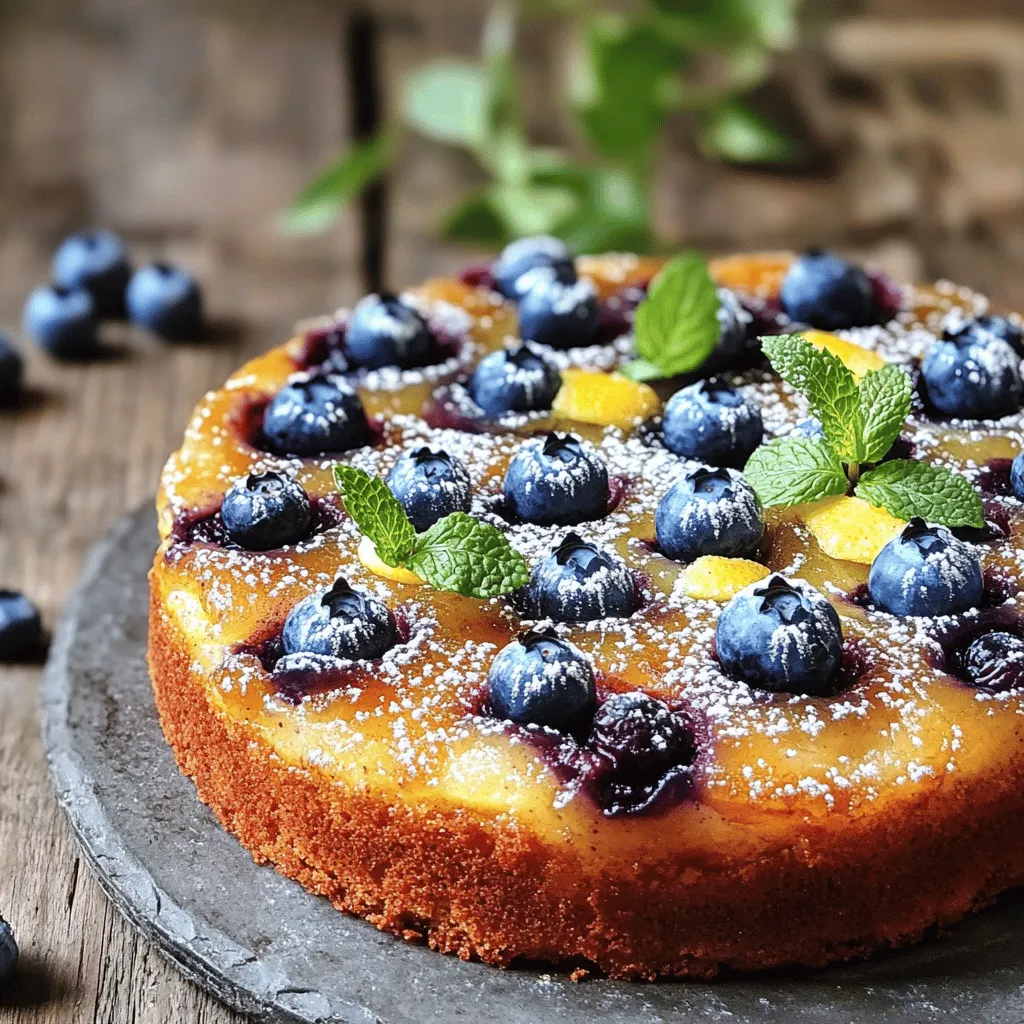 Blueberry Upside-Down Cake Simple and Tasty Recipe