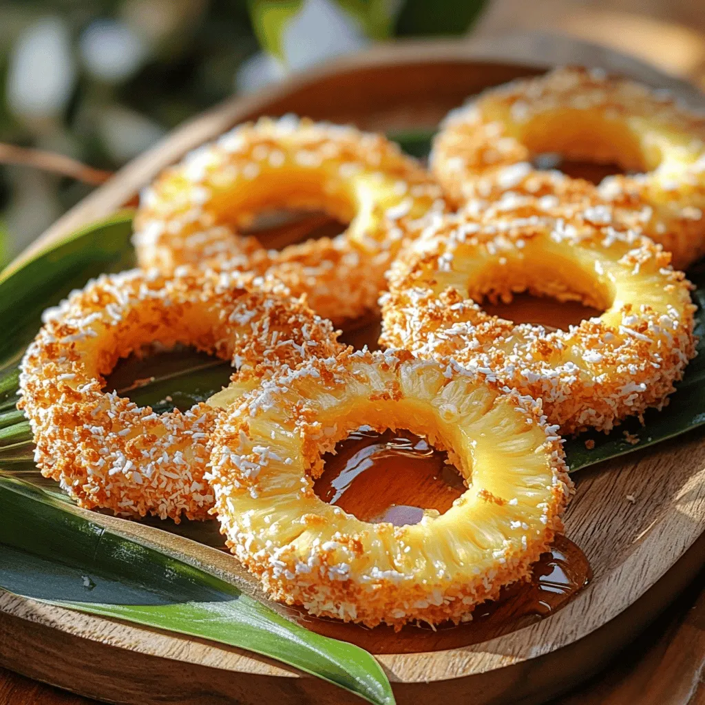 Fried Pineapple with Coconut Crust Simple Delight