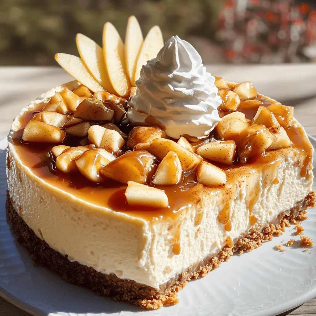 Gather these simple ingredients for a delicious Caramel Apple Cheesecake: