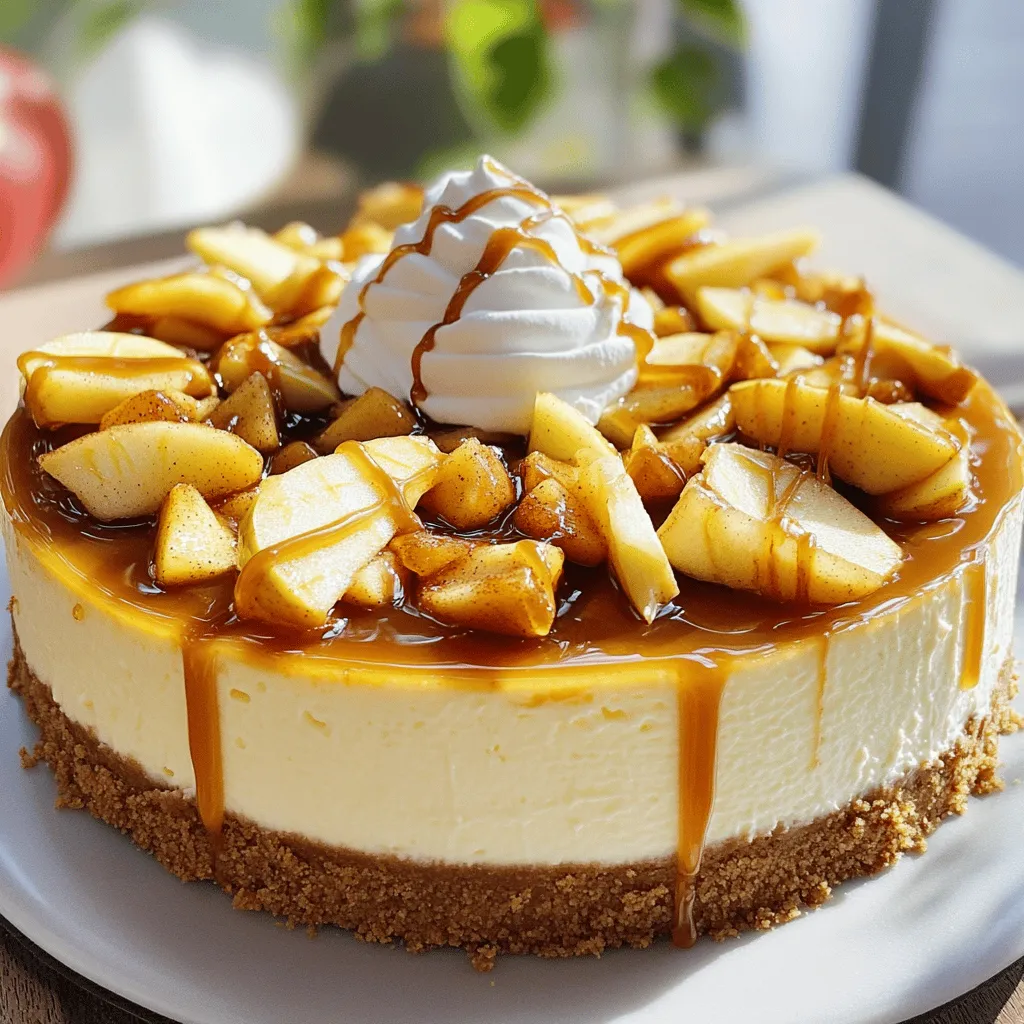 Caramel Apple Cheesecake Irresistible Dessert Delight