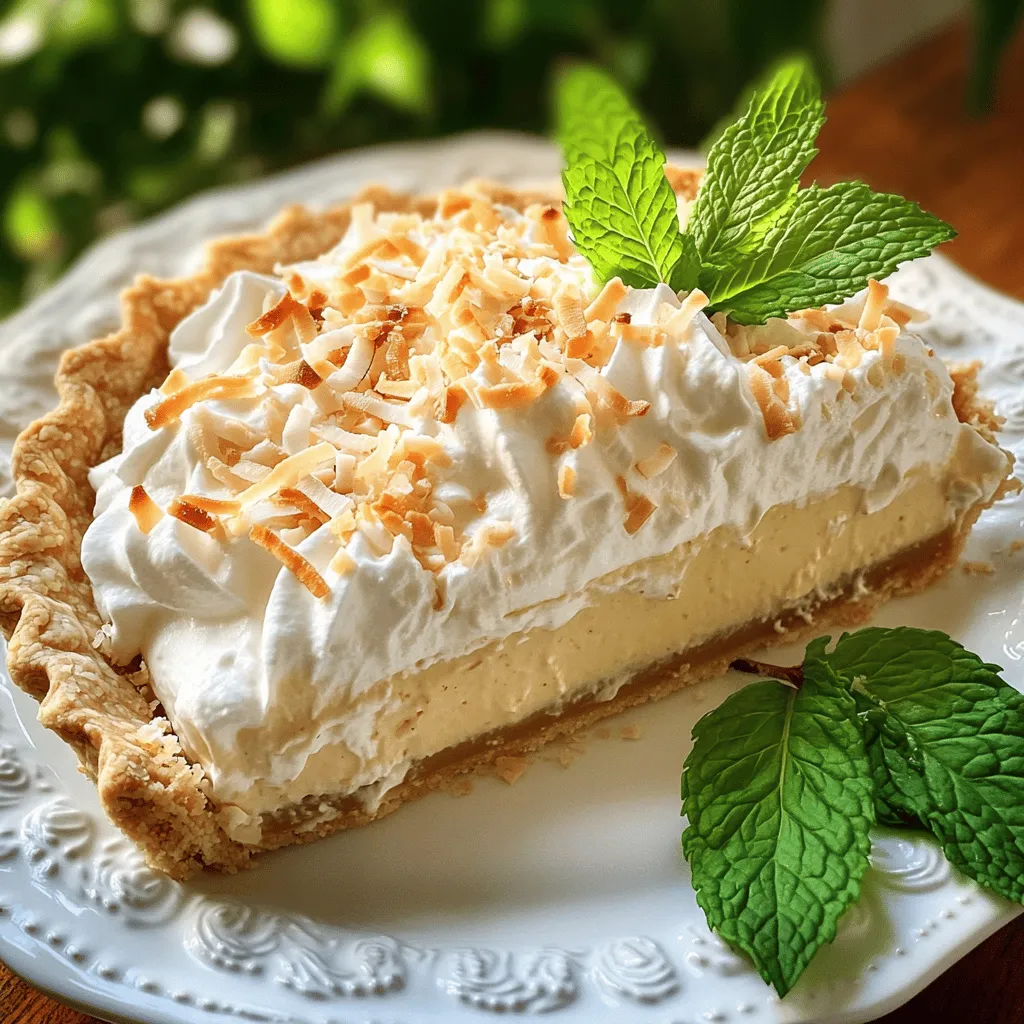 Creamy Coconut Cream Pie Delightful and Simple Recipe