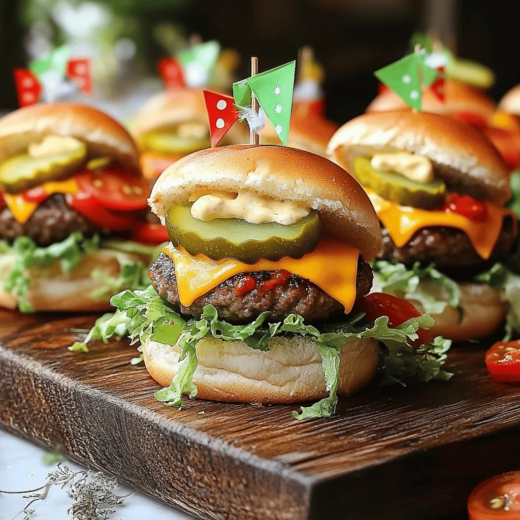 Cheeseburger Sliders Flavorful and Fun Snack Idea