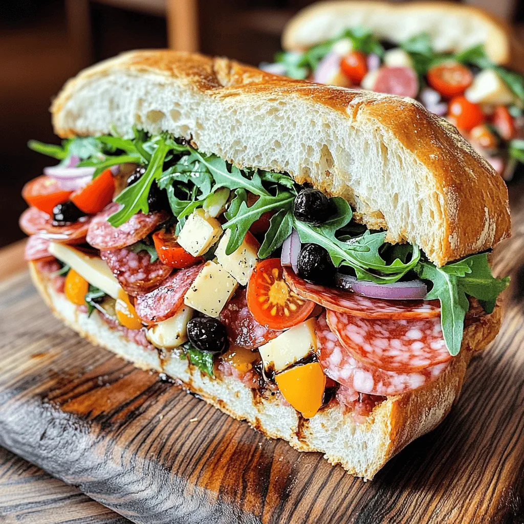 To make a great Chopped Italian Sandwich, you need fresh, tasty ingredients. Here is what you will need: