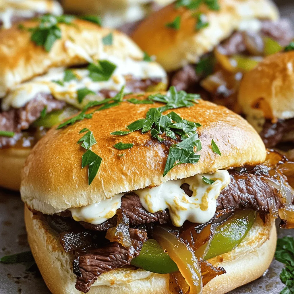 Philly Cheesesteak Sliders Easy and Tasty Recipe