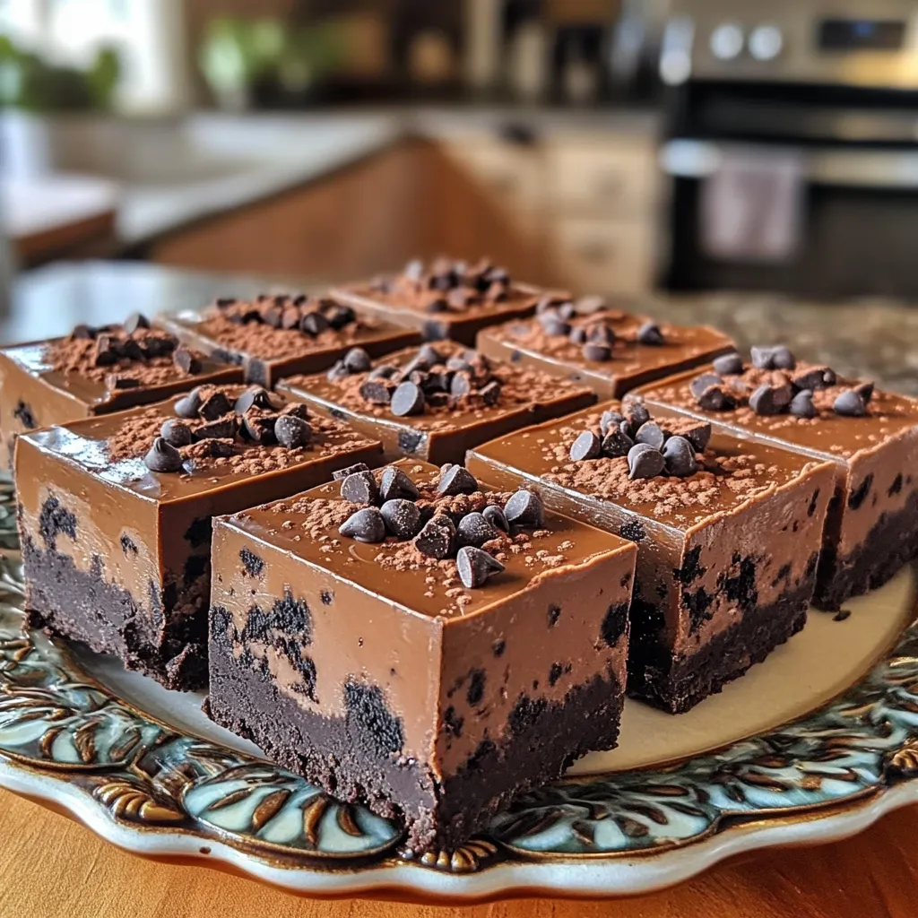 No-Bake Mocha Oreo Fudge Bars Simple Treat Recipe