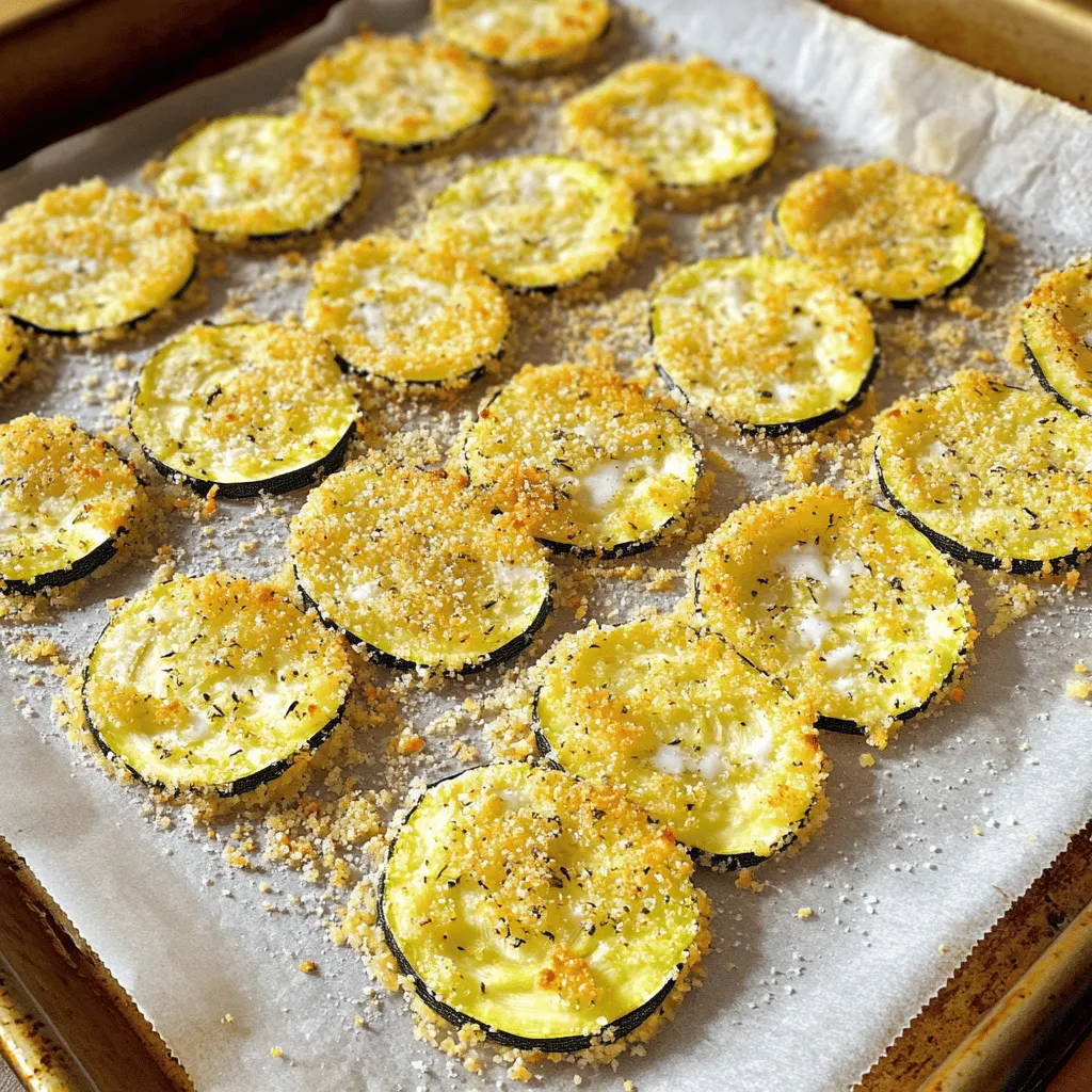 Crispy Zucchini Parmesan Chips Tasty and Simple Snack