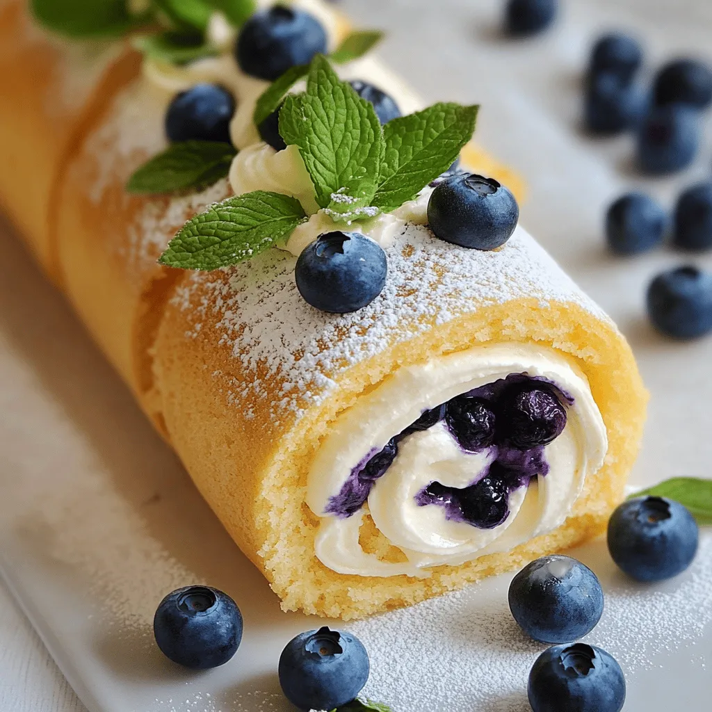 Heavenly Blueberry Roll Cake: A Delightful Dessert Recipe