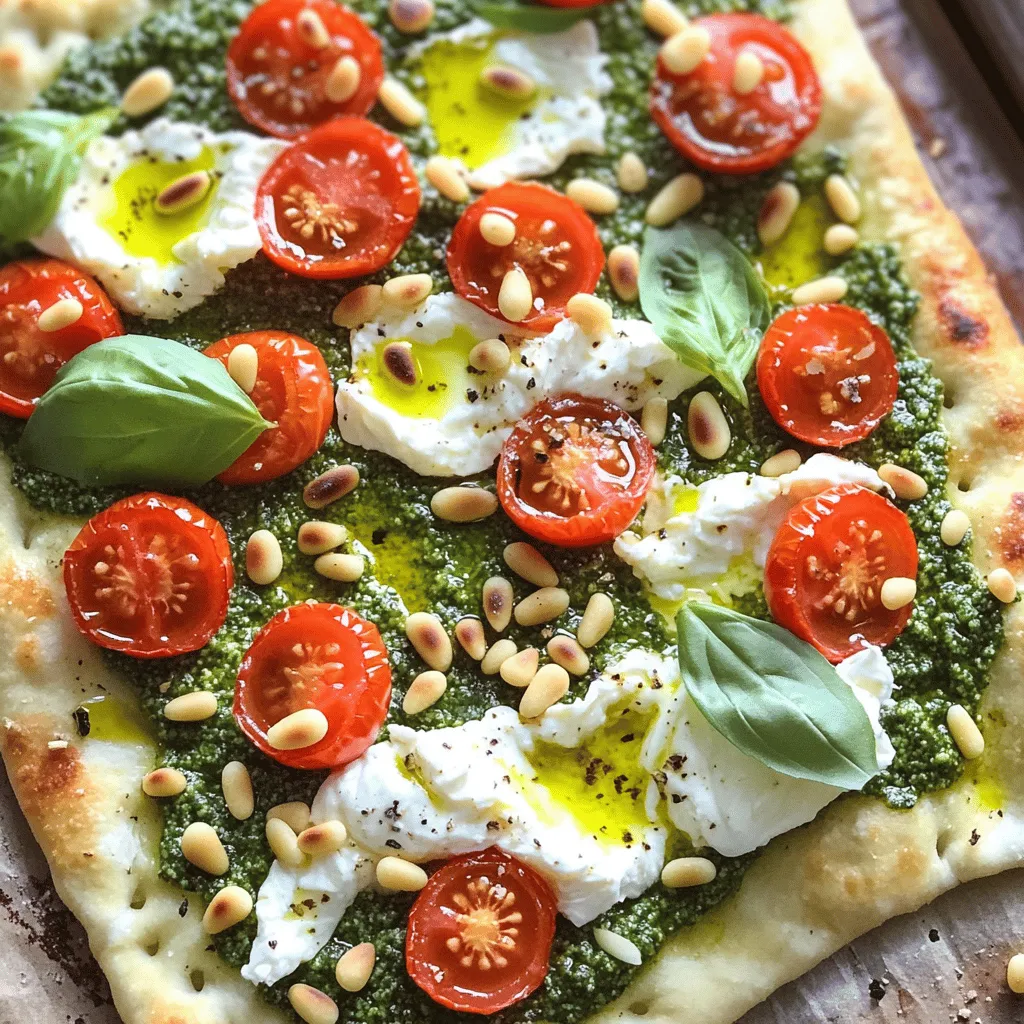 Burrata Pesto Flatbread Flavorful and Easy Delight