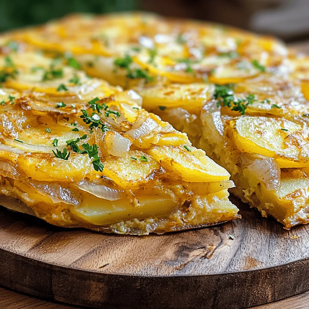 Tortilla Espanola is simple yet rich in flavor. You need just a few key ingredients to make it perfect. The star ingredients are eggs and potatoes.