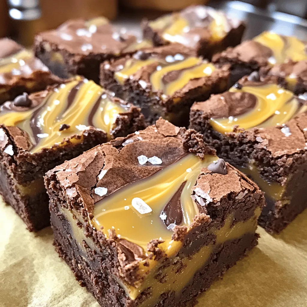 Caramel Mocha Brownies Decadent Chocolate Delight