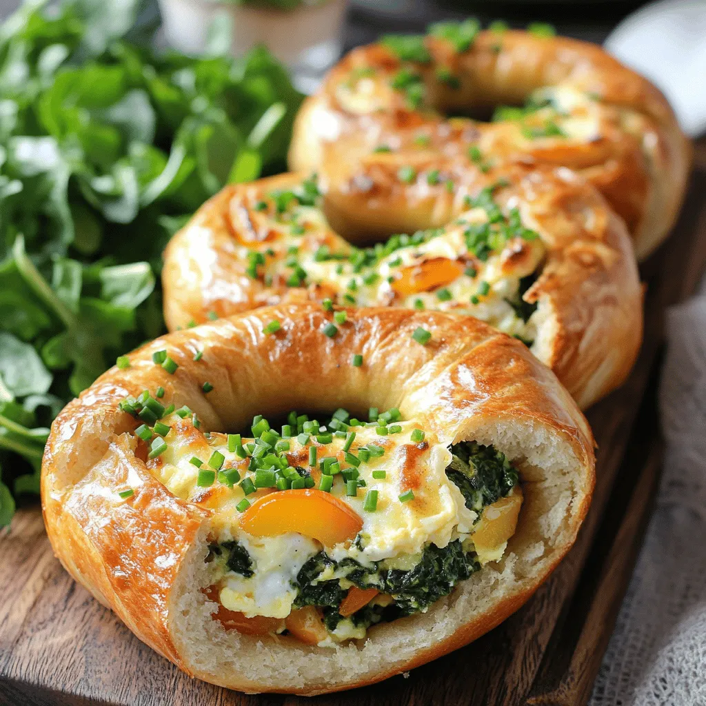 Delicious Quiche Stuffed Bagels Simple and Tasty Recipe