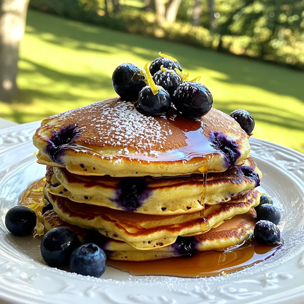Lemon Blueberry Ricotta Pancakes Fluffy and Delicious